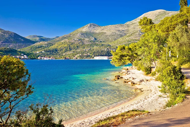 Nice Adriatic Beach, Croatia Cruise from Split to Dubrovnik