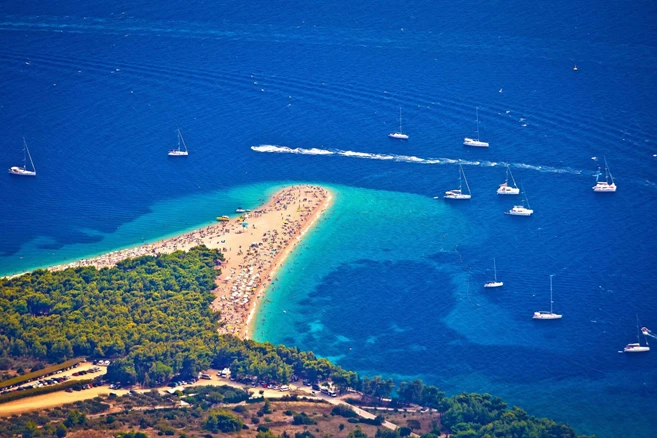 Famous Beach on Brač Island