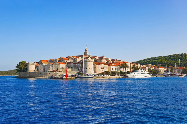 Korcula, Naturaleza de Dalmacia desde Split, Croacia