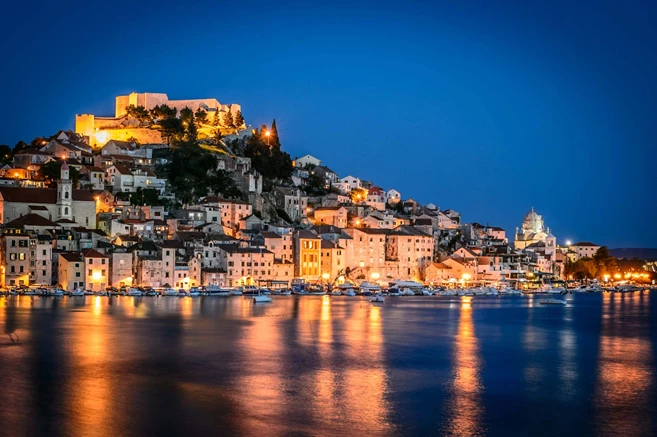 Sibenik at night