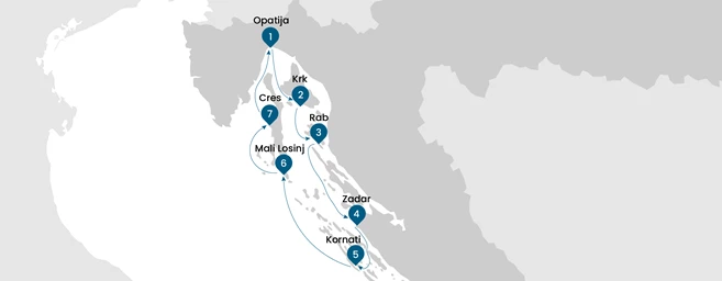 Crucero de lujo superior Secretos de la bahía de Kvarner