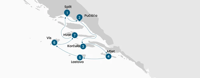 Deluxe superior cruise from Split to Split