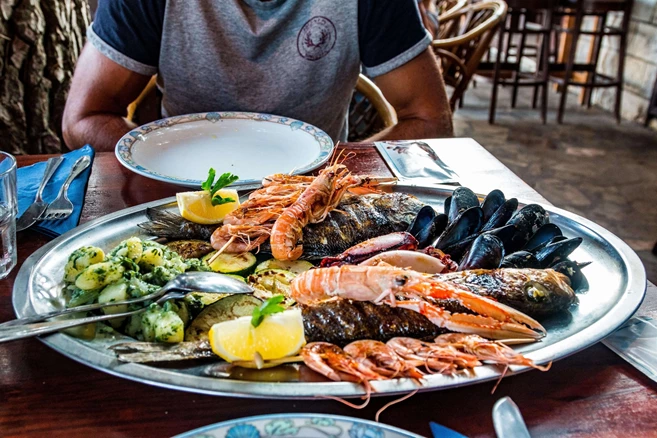 Enjoy Seafood Meal, Deluxe Dalmatia cruise, Croatia