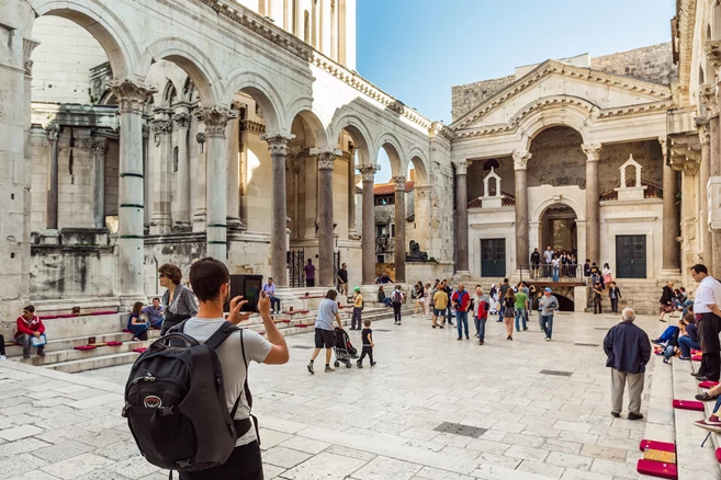 Cruises from Split - a detail from Diocletian palace in Split