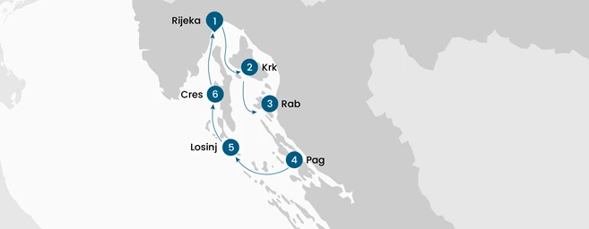 Crucero y rutas de bicicleta por Croacia