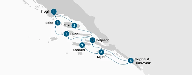 Bike & Sail: Discover Dalmatia's Beauty from Trogir to Dubrovnik