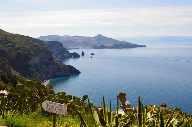 Steep cliffs of Lipari