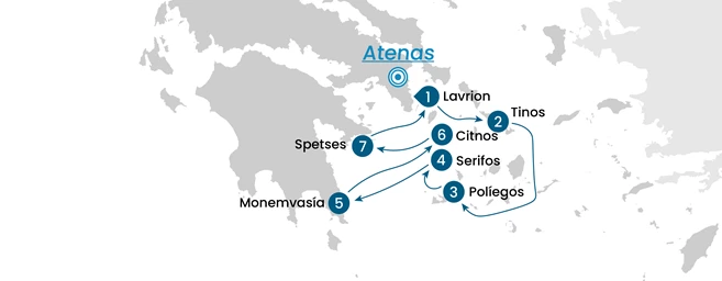 Crucero en velero por las islas griegas