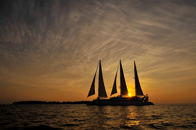 Luxurious Sailing ship Le ponant - Croatia Cruises