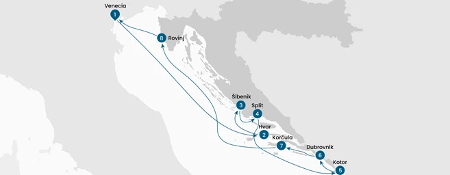 Crucero de Venecia a Croacia y Montenegro 2026
