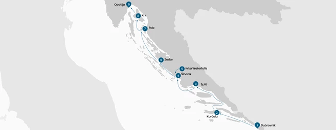 Crucero de lujo Bellezas del Adriático desde Dubrovnik