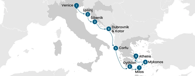 From Venice to Athens: Sailing the Adriatic and Aegean Seas