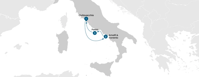 Italy by Sail: Rome, Amalfi Coast, Ponza & the Tyrrhenian Sea