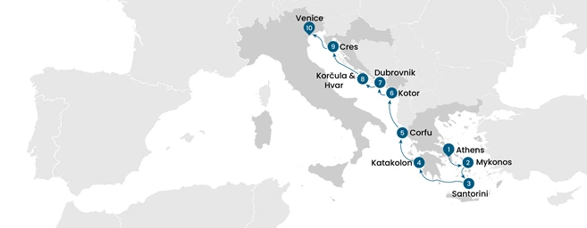 From Athens to Venice: Sailing through Greece, Montenegro and Croatia