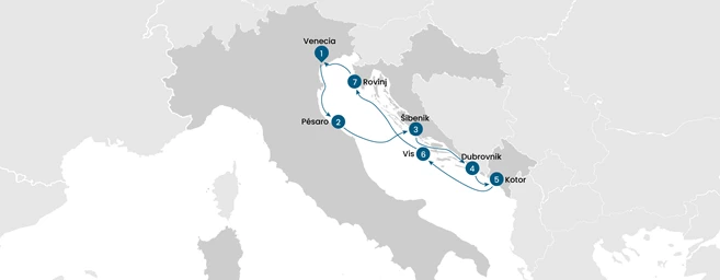 Crucero por el Adriático: Venecia, Croacia y Montenegro