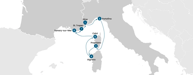 From Nice to St. Tropez: Sailing Corsica, Sardinia & the Côte d’Azur