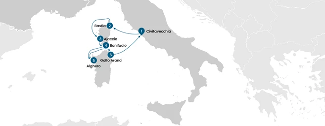 Corsica & Sardinia by Sail: 7 Nights of Mediterranean Charm