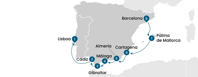 Crucero de Lisboa a Barcelona – Un viaje cultural por la Península Ibérica