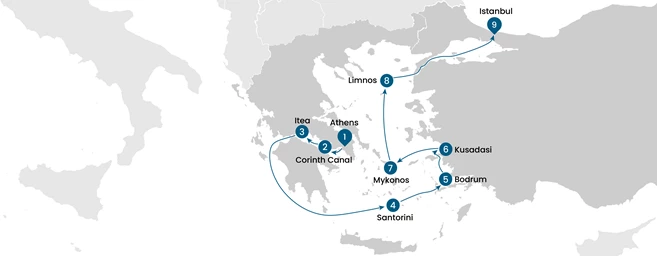 Odisea por el mar Egeo: de Atenas a Estambul