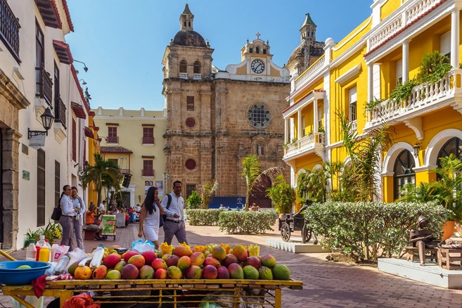 Old streets of Cartagena