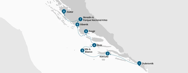 Crucero Encantos de Croacia desde Dubrovnik