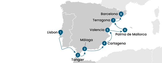 Lisbon to Barcelona Coastal Voyage