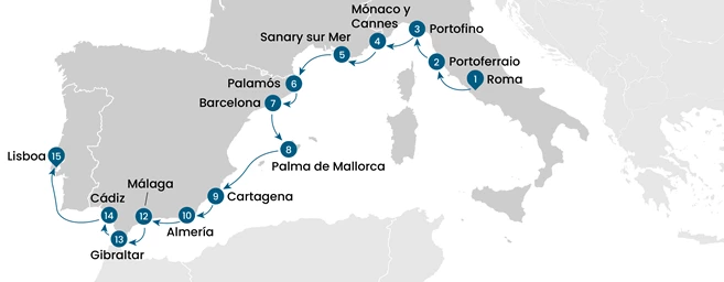 Crucero de Roma a Lisboa