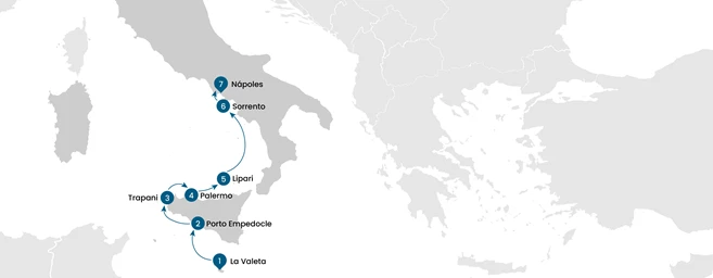 Delicias de Sicilia y Amalfi: de Malta a Nápoles