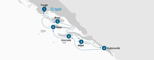 El encanto de las islas croatas desde Trogir