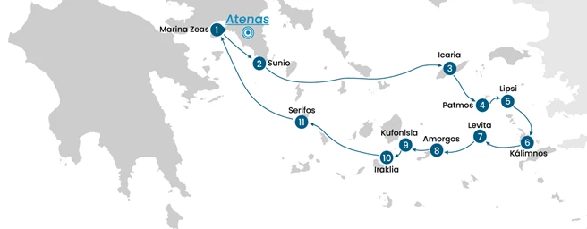 Crucero por las islas griegas: secretos del Mar Egeo