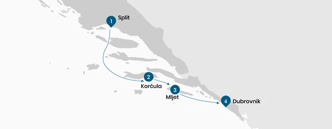 Mini crucero de lujo superior desde Split