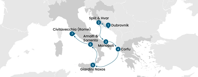 From Dubrovnik to Rome: A Mediterranean Yacht Cruise