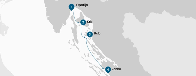 Mini crucero premium superior desde Opatija