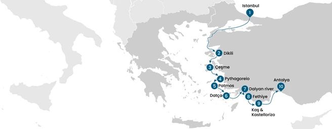 Turkey & Greece Sailing Cruise: Istanbul to Antalya