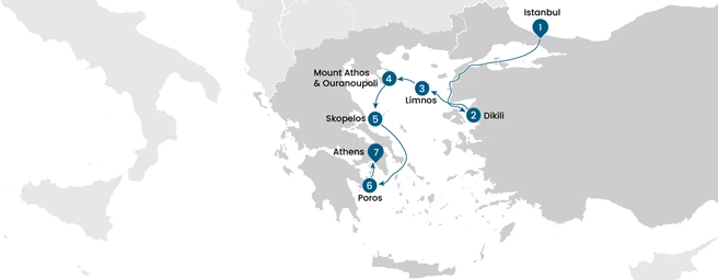Turkey & Greece Sailing Cruise: Istanbul to Athens