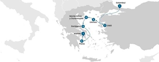 Crucero a vela por Turquía y Grecia: De Estambul a Atenas