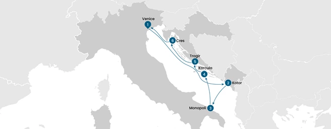Adriatic Sailing Cruise: Venice, Croatia, Montenegro & Italy