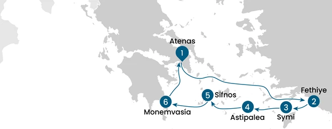 Crucero por Grecia y Turquía: De Atenas a las islas del Egeo