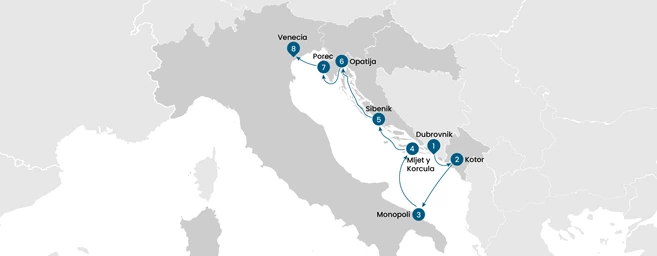 Rutas inexploradas del Adriático: De Dubrovnik a Venecia