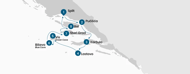 Dalmatia cruise highlights