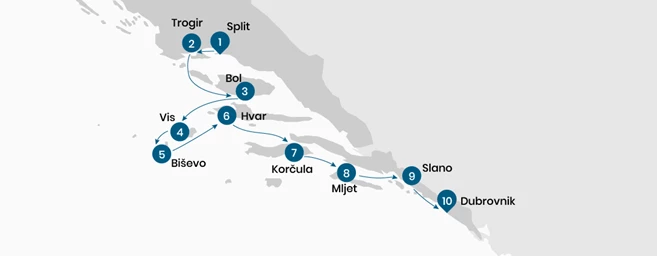 Crucero desde Split hasta majestuosa Dubrovnik