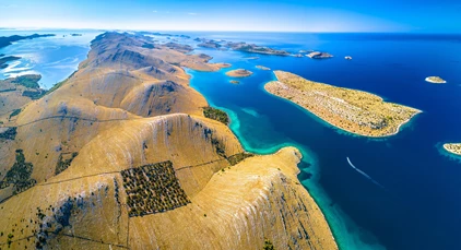Aerial view of Kornati Archpelago