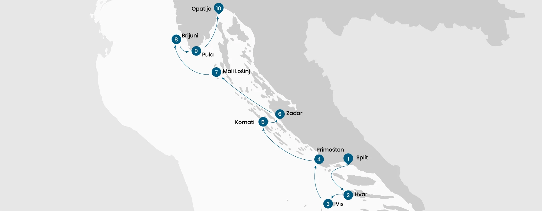 Mapa Split – Croacia – Viajeros del Camino