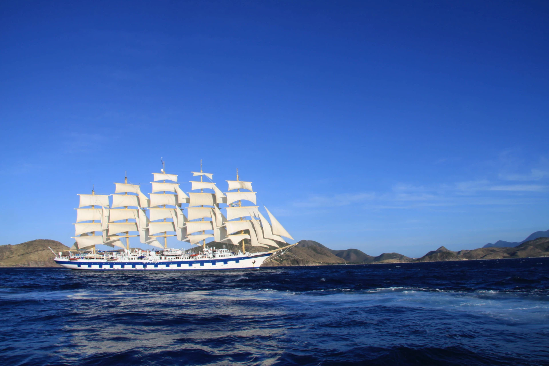 World's biggest square sail cruise ship - Royal Clipper