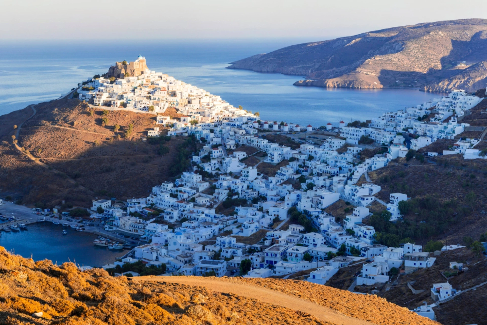 Typical Greek Island Village