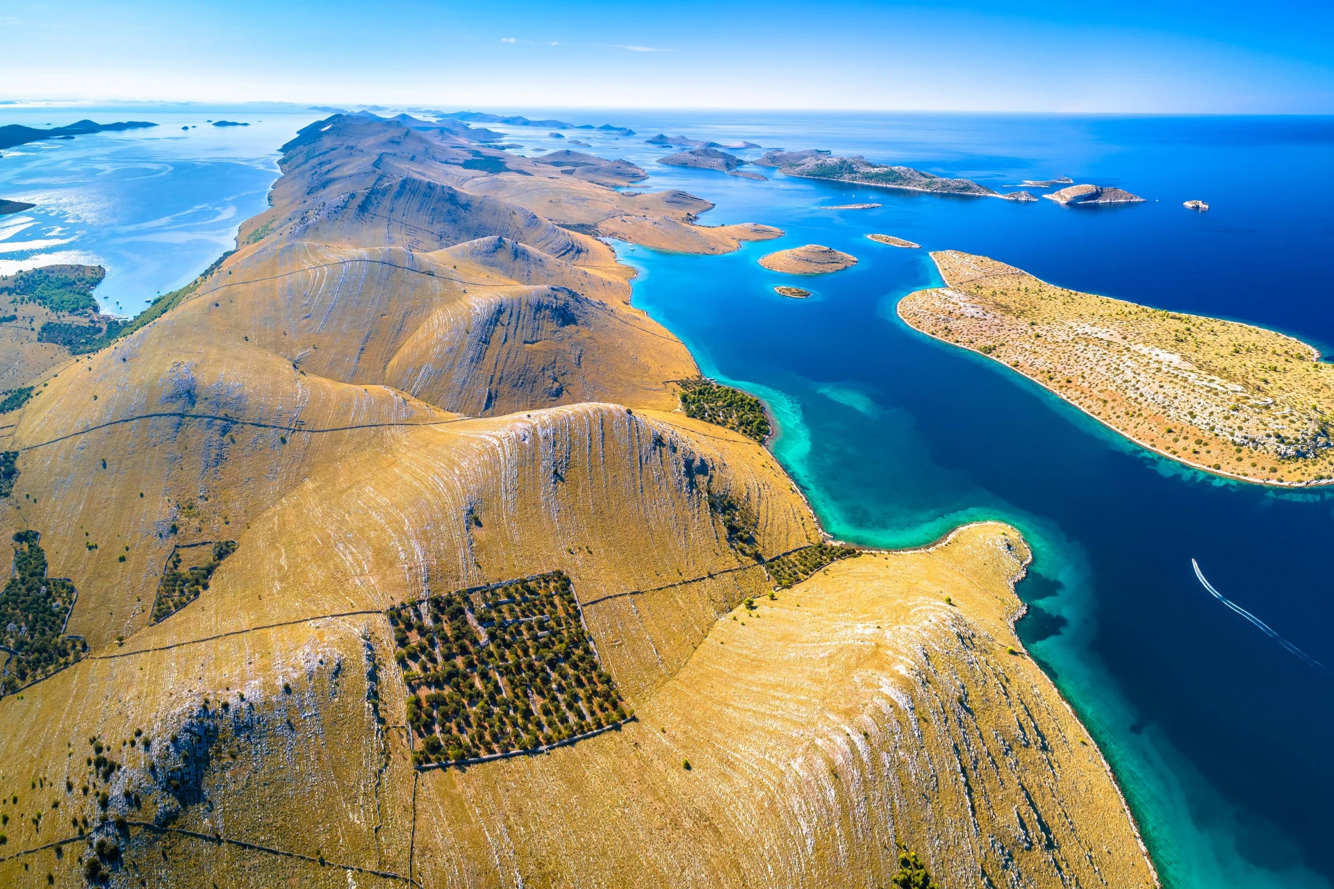 The fascinating coastline of Croatia - Kornati island archipelago
